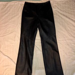 Black Leather Pants Size 6